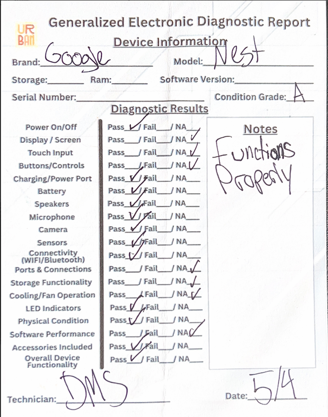 Google Nest Doorbell Battery Ash