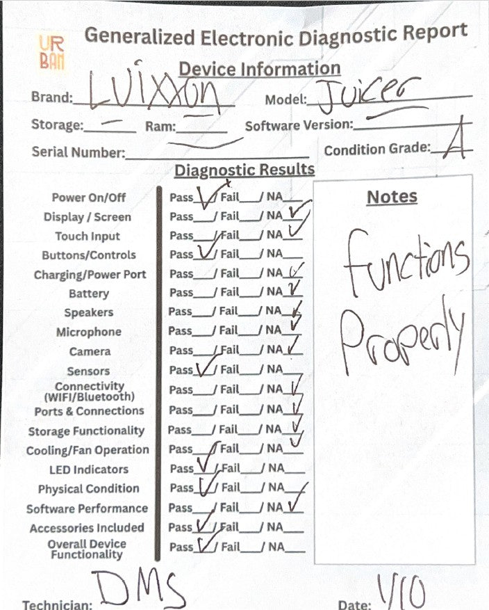 LUIXXN Slow Juicer Machine