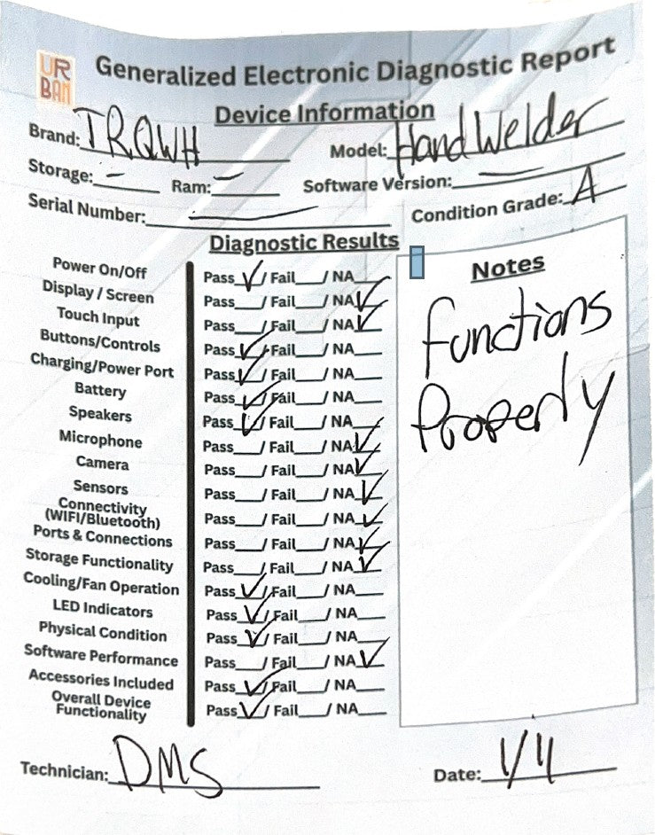TRQWH Portable Welder Machine 110V ARC Handheld Welder
