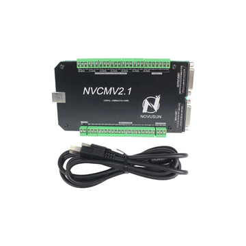 6 Axis 125KHz NVCM USB Mach3 Stepper Motor Motion Control Card Breakout Board USB interface CNC Controller Board 12-32VDC for Servo Motor