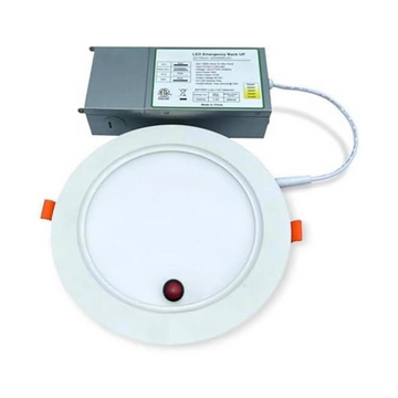 E2 LIGHTING 6 Inch Recessed LED Light with 90 Mins Emergency Battery Backup