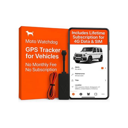 Wired GPS Tracker for Vehicles – No Monthly Fee, 4G SIM Included