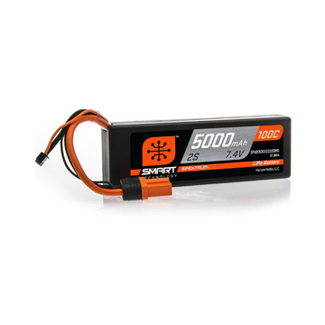 Spektrum 7.4V 5000mAh 2S 100C Smart Hardcase LiPo Battery: IC5, SPMX50002S100H5