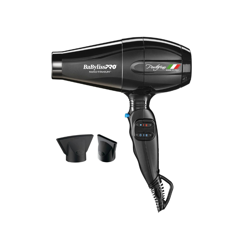 BaBylissPRO Nano Titanium Italian Portofino Hair Dryer - Professional 2000 Watt Blow Dryer