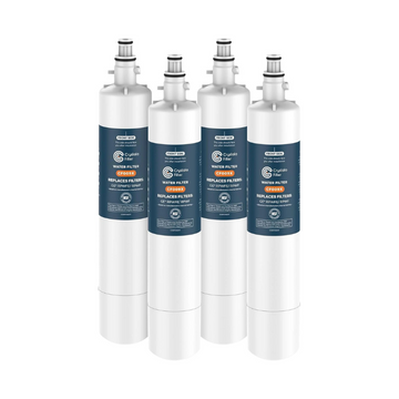Crystala Filters Replacement for GE® RPWFE, RPWF (with CHIP) Refrigerator Water Filter, Compatible with WSG-4, WF277, GFE28GMKES, PFE28KBLTS, GYE22HMKES, DFE28JSKSS, GFE28GYNFS, GFD28GYNFS, 4 Pack