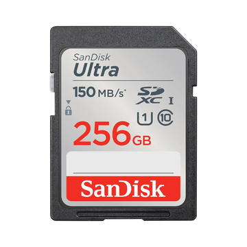 SanDisk 256GB Ultra SDXC UHS-I Memory Card - Up to 150MB/s, C10, U1, Full HD, SD Card - SDSDUNC-256G-GN6IN