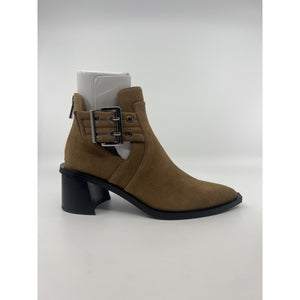 Steve Madden Gatewood Ankle Boot Chestnut Suede US W 6.5 Open Box — photo 3