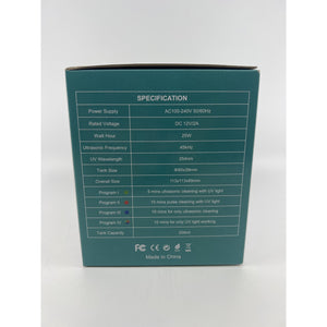 Wazhel UC132 Ultrasonic Retainer Cleaner 45kHz 200ml UV Open Box — photo 3