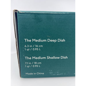 Anyday 4-Pc Microwave Cookware Set Glass Lids Medium Kale Open Box — photo 3