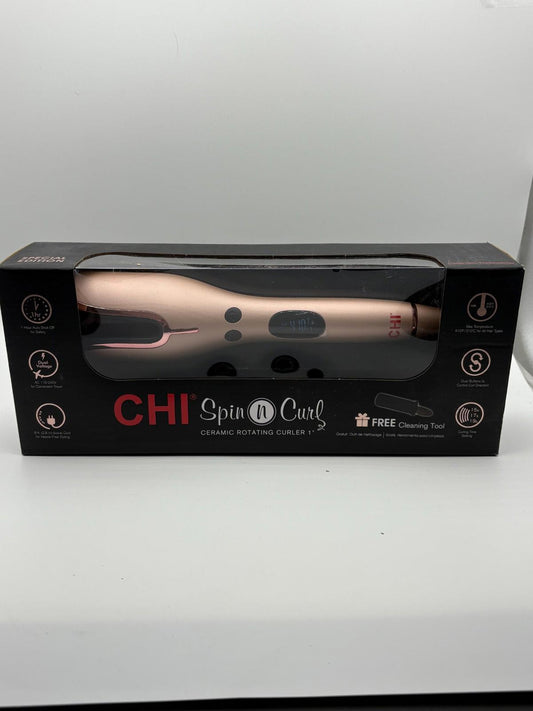 CHI Spin N Curl, Curling Iron For Healthy & Shiny Effortless Curls & Waves