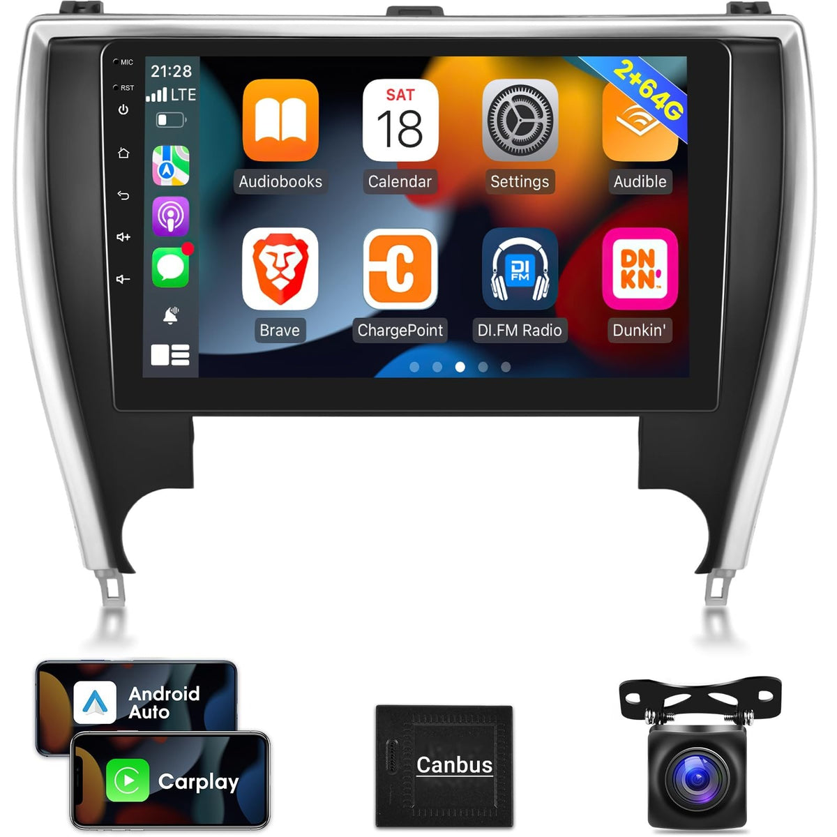 Car Radio Toyota Camry 2015-2017 10.1in Android 2G+32G Stereo Open Box — photo 5