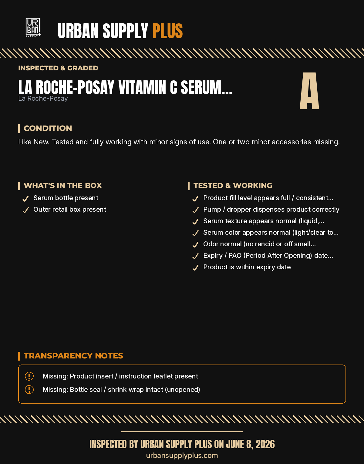 Diagnostic sheet