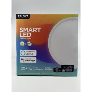TALOYA Smart Ceiling Light,Main Light and RGB Night Light Dimmable,12 Inch — photo 3
