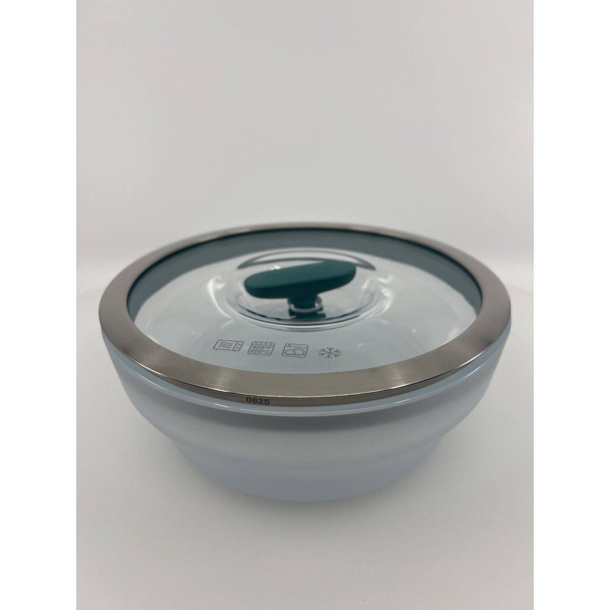 Anyday 4-Pc Microwave Cookware Set Glass Lids Medium Kale Open Box — photo 6