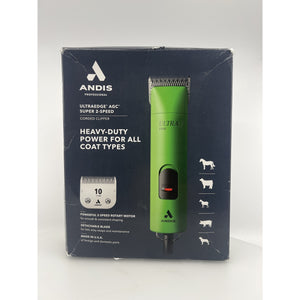 Andis UltraEdge AGC2 Super 2-Speed Detachable Blade Pet Clipper Green Like New — photo 1