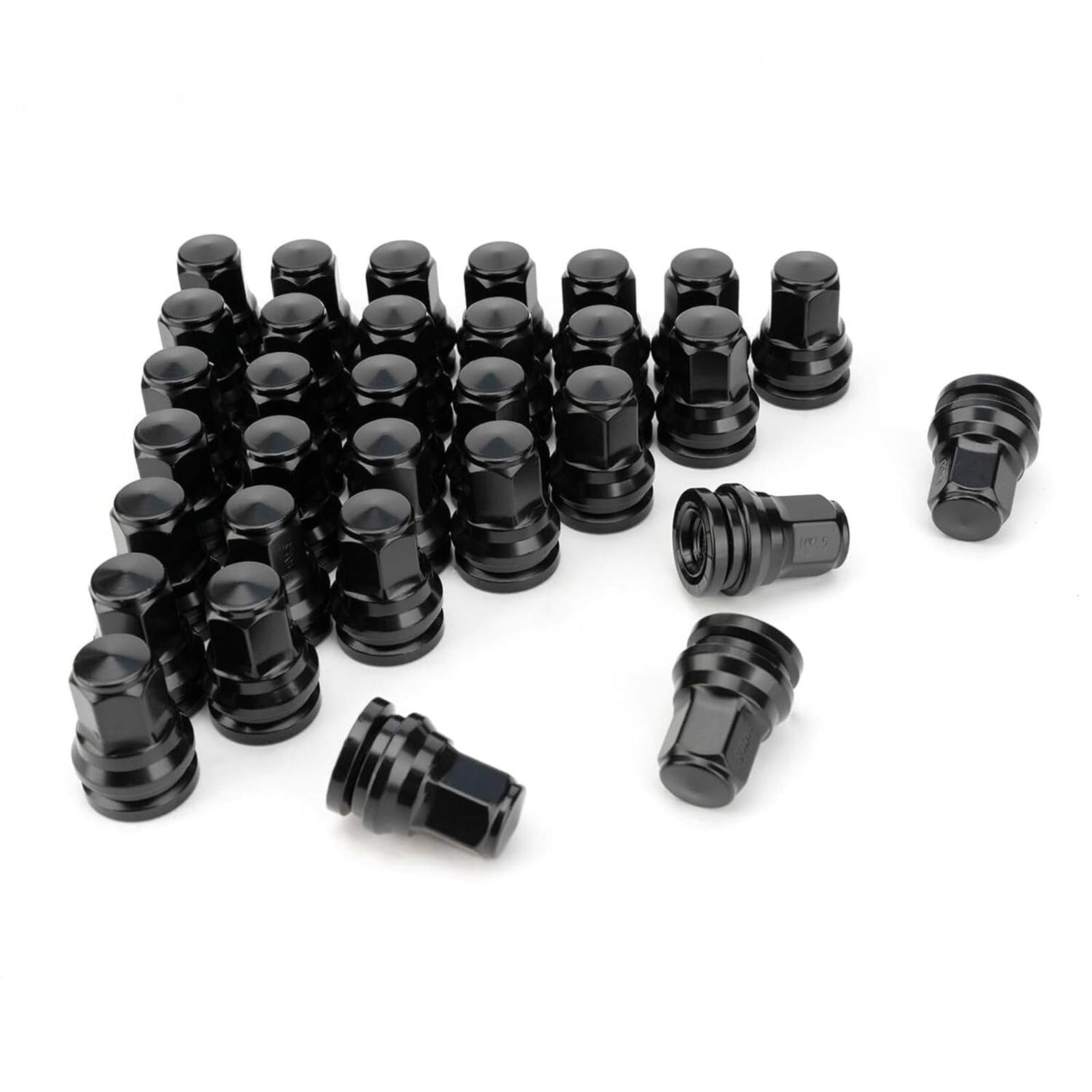 32Pcs M14x1.5 Black Wheel Lug Bolts Fit for 2017-2022 Ford F-250 F-350