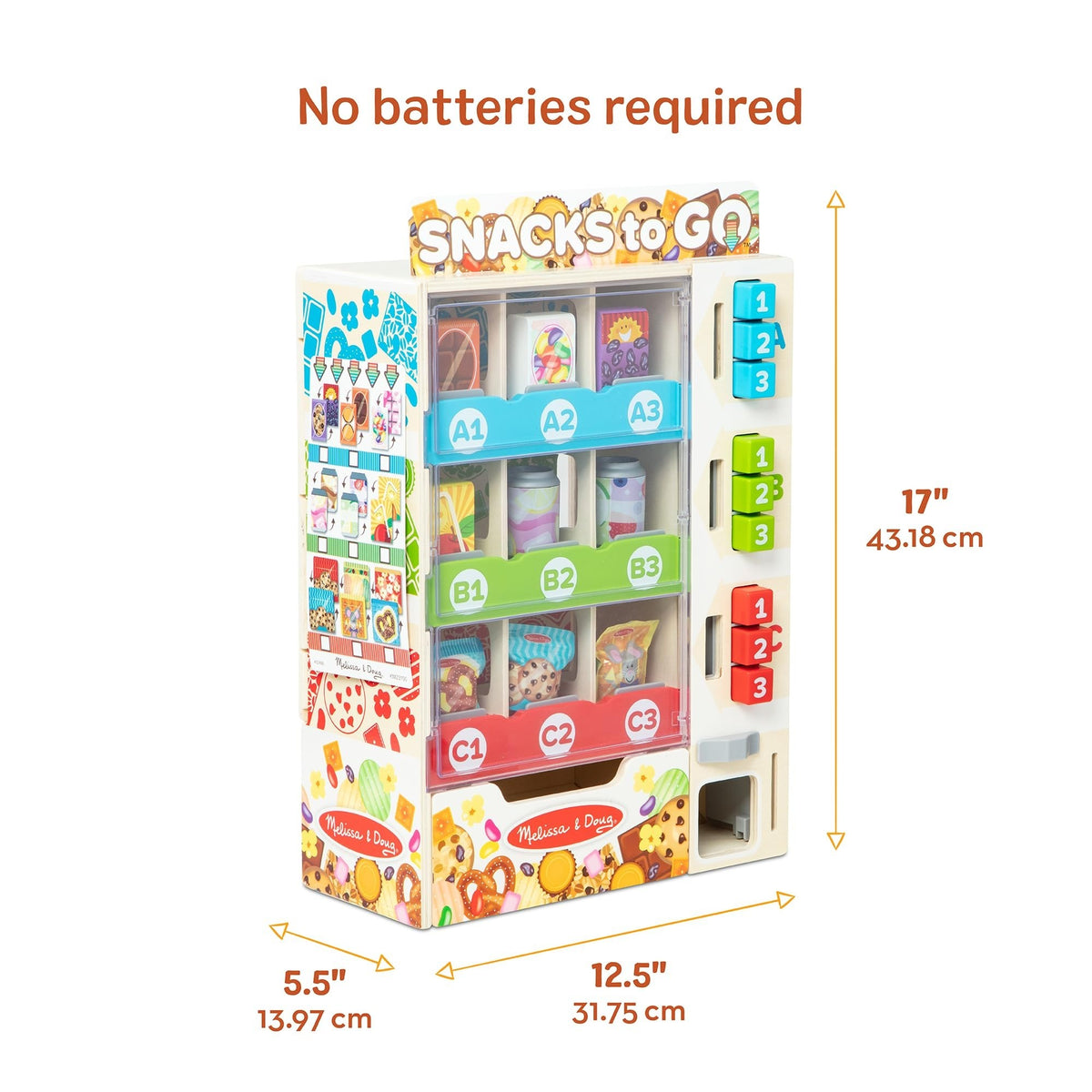 Melissa & Doug Sort-Stock-Select Wooden Vending Machine Play Set Factory Sealed — photo 5