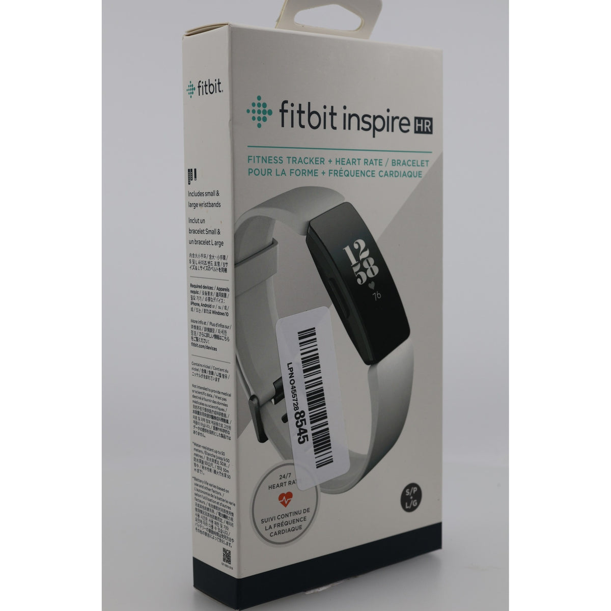 Fitbit Inspire HR Heart Rate Fitness Tracker White Open Box — photo 3