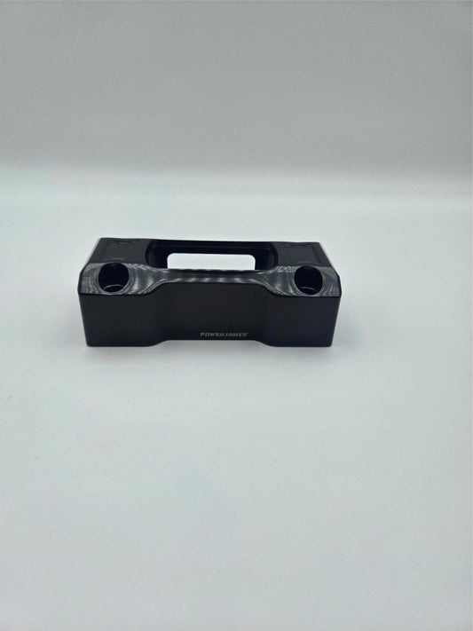 POWERJAMES Black 1.25" 1 1/4 inch Handlebar Risers with Instrument Gauge Cutout
