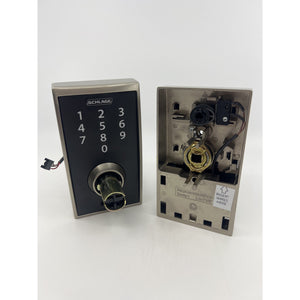 Schlage Touch Electronic Lock Century Lever Satin Nickel Open Box — photo 5