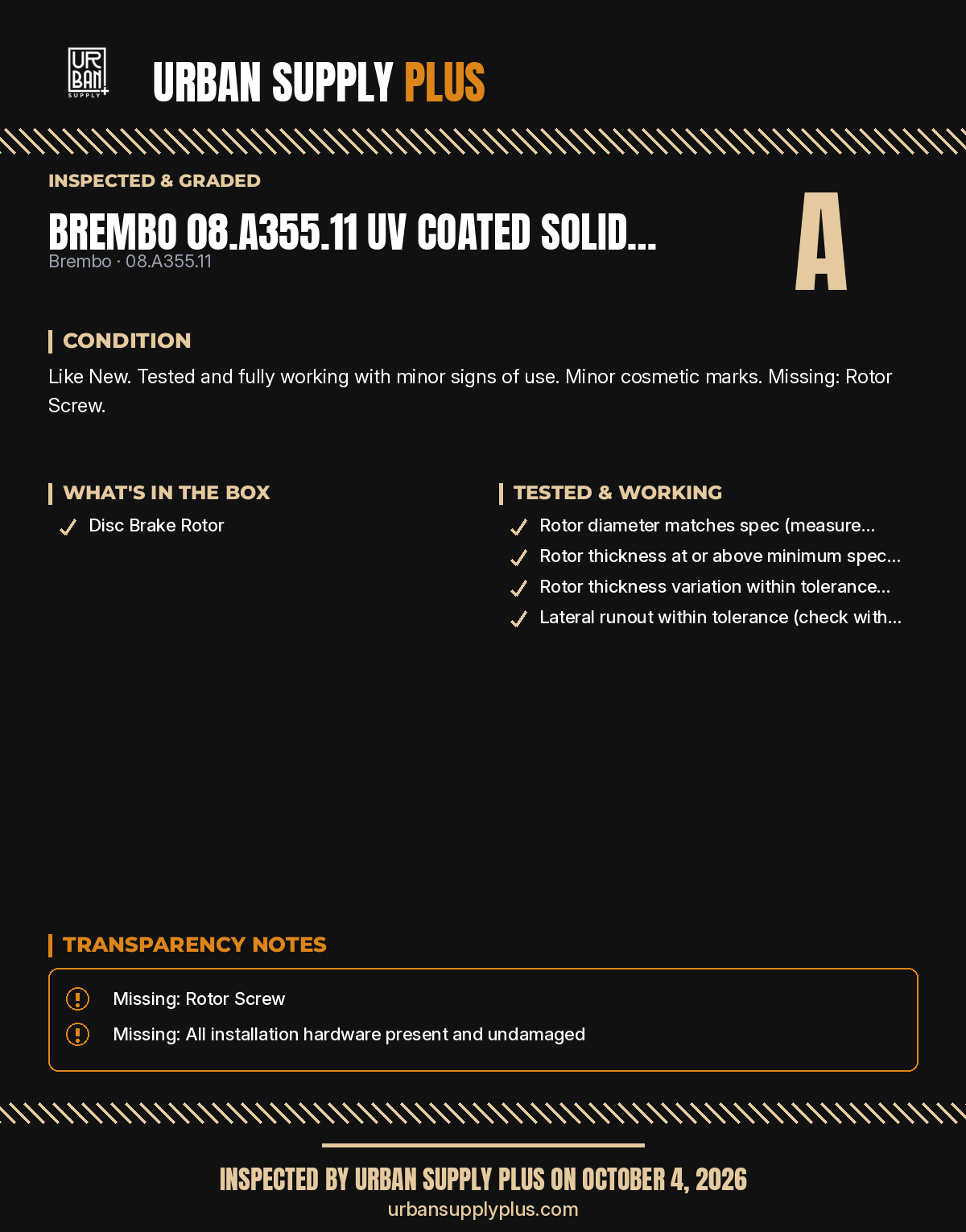 Diagnostic sheet