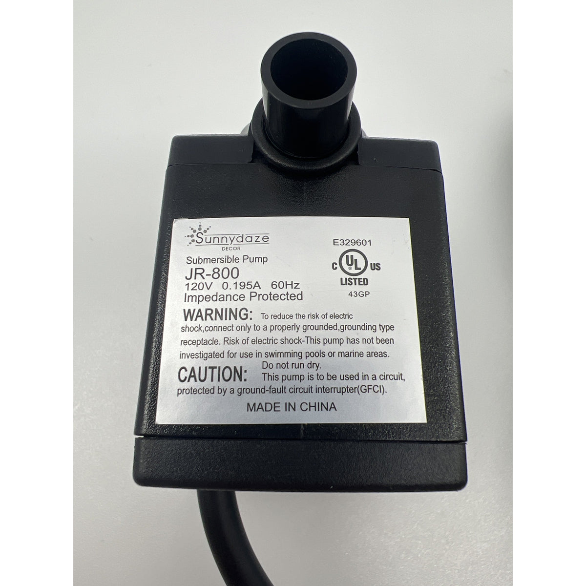 Sunnydaze 200 GPH Submersible Fountain Pump White LED 12W New — photo 4