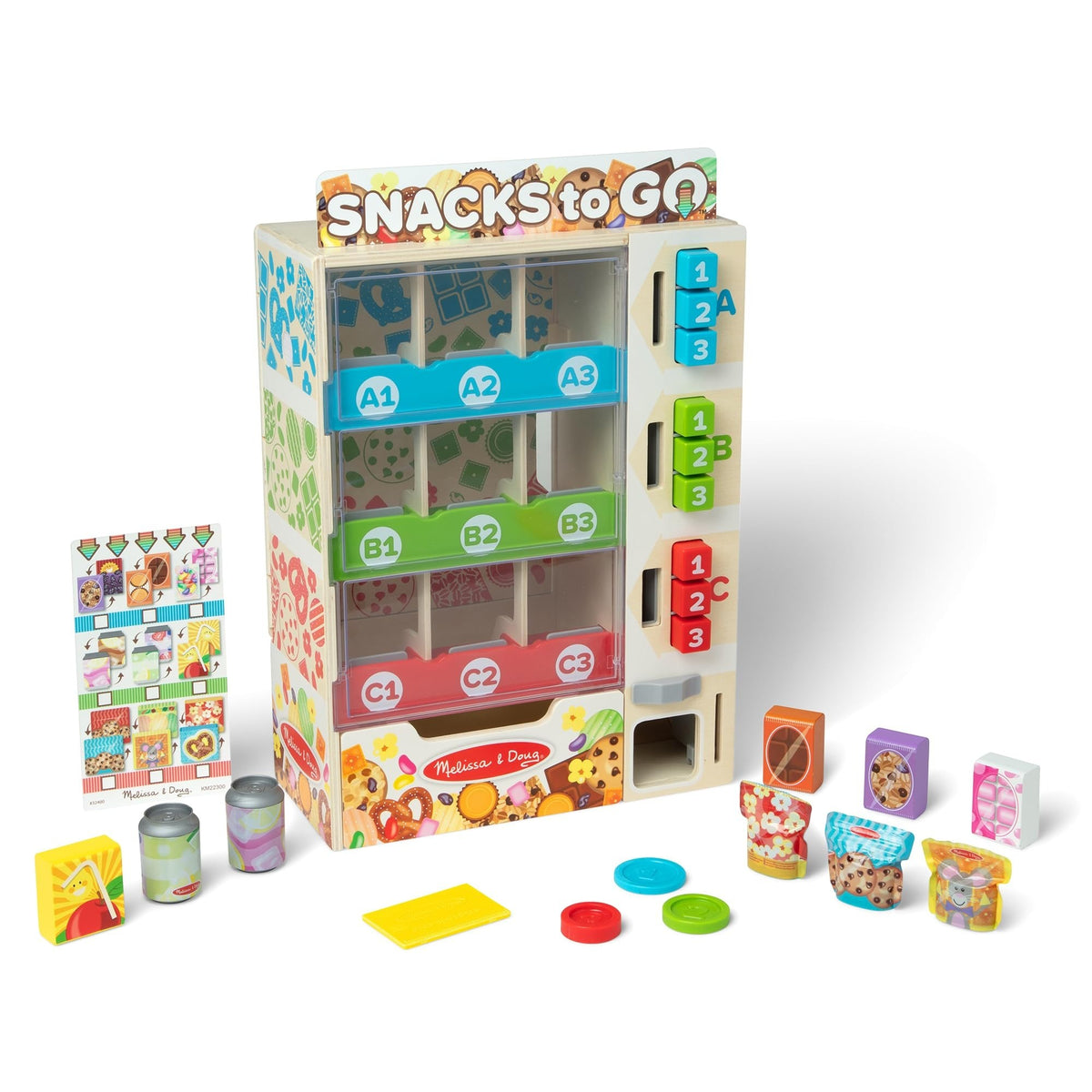 Melissa & Doug Sort-Stock-Select Wooden Vending Machine Play Set Factory Sealed — photo 7