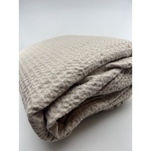 Bedsure Waffle Weave Cotton Duvet Cover Set Oversized King 120x98 Like New — photo 3