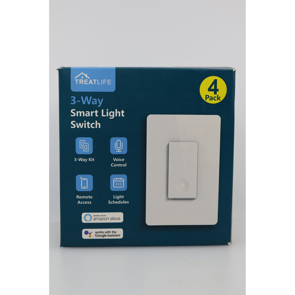 TREATLIFE SS02-4 3-Way Smart Light Switch 4 Pack Factory Sealed — photo 1