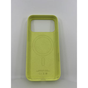 Apple iPhone 17 Pro Max Silicone Case MagSafe Neon Yellow Open Box — photo 4