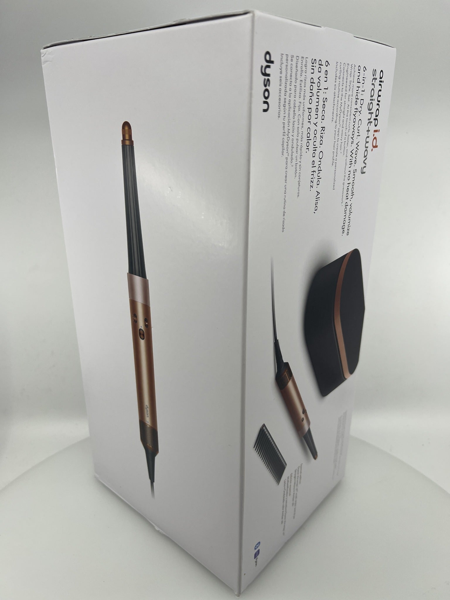 Dyson Airwrap i.d. wide-tooth detangling comb close-up