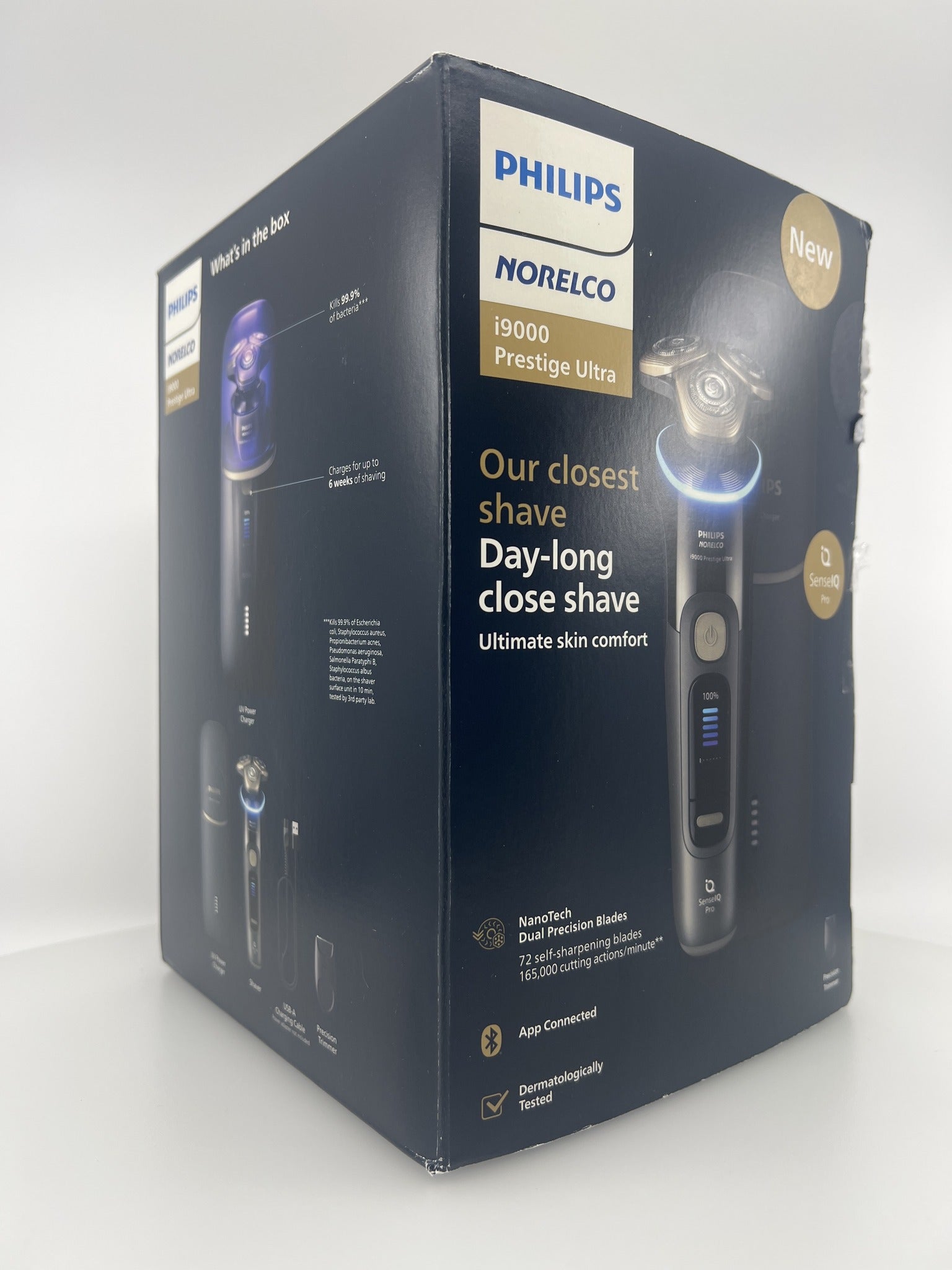 Norelco i9000 Prestige Ultra retail box front