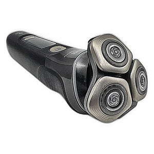 Norelco i9000 Prestige Ultra shaving head open showing NanoTech blades