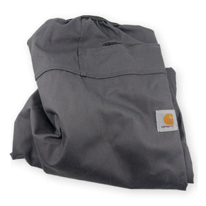 Covercraft Carhartt SeatSaver gravel seat covers folded with Carhartt patch