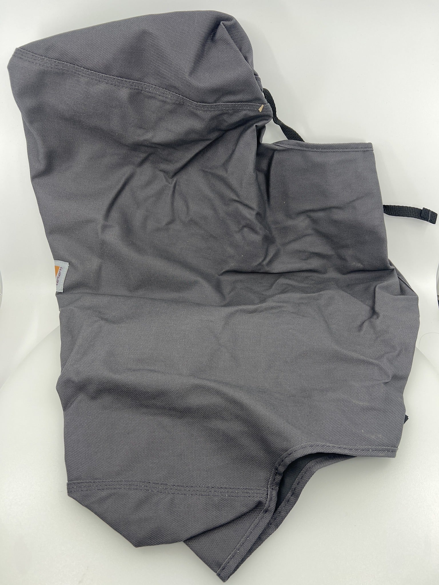 Covercraft Carhartt SeatSaver gravel seat cover laid flat with Carhartt label