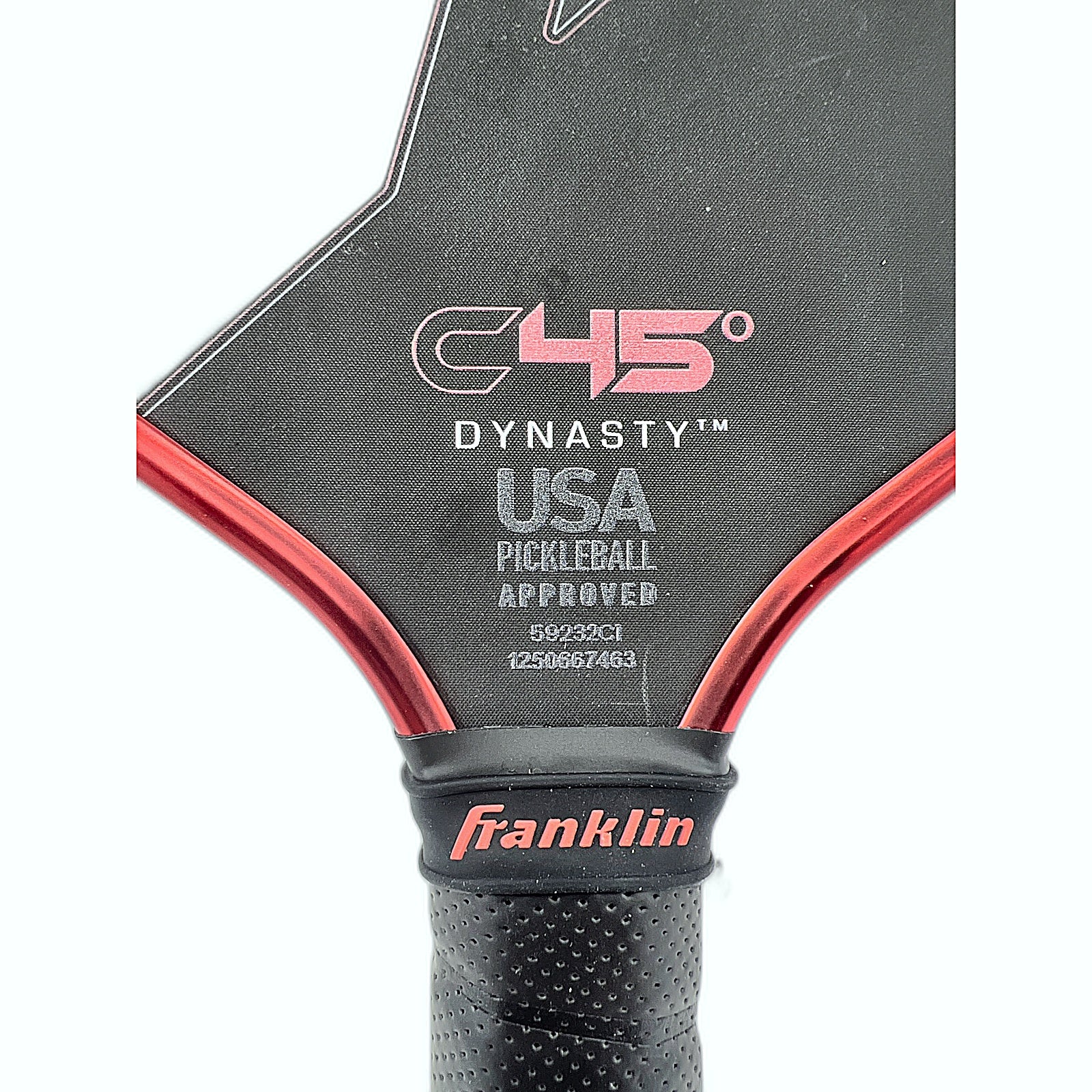 Franklin C45 Dynasty Pickleball Paddle Handle and Face Close-Up