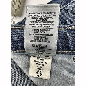 Hudson James Wide Leg Jean folded leg opening view