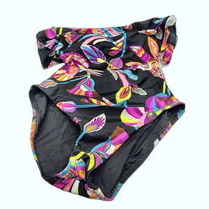 Trina Turk Luminary Bandeau One Piece Swimsuit floral print front