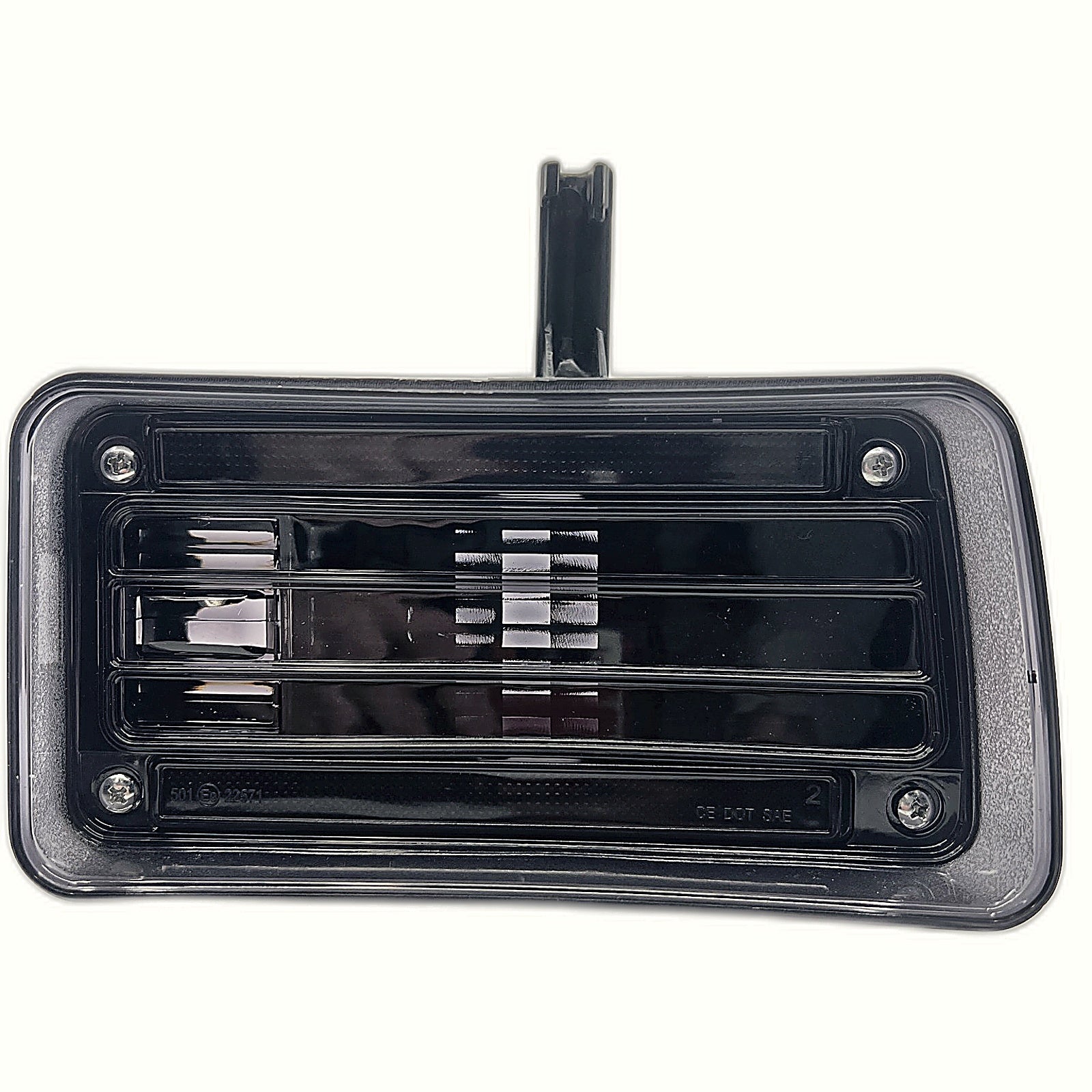 VYNTRAL smoked tail light lens front face with DOT SAE markings