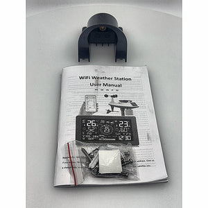 WiFi weather station mounting bracket manual and hardware