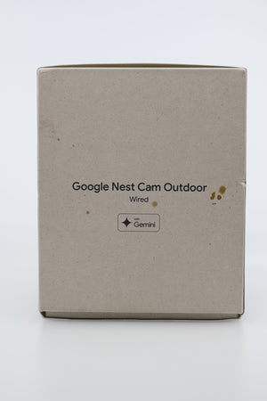 Google Nest Cam Outdoor Wired 2K box top