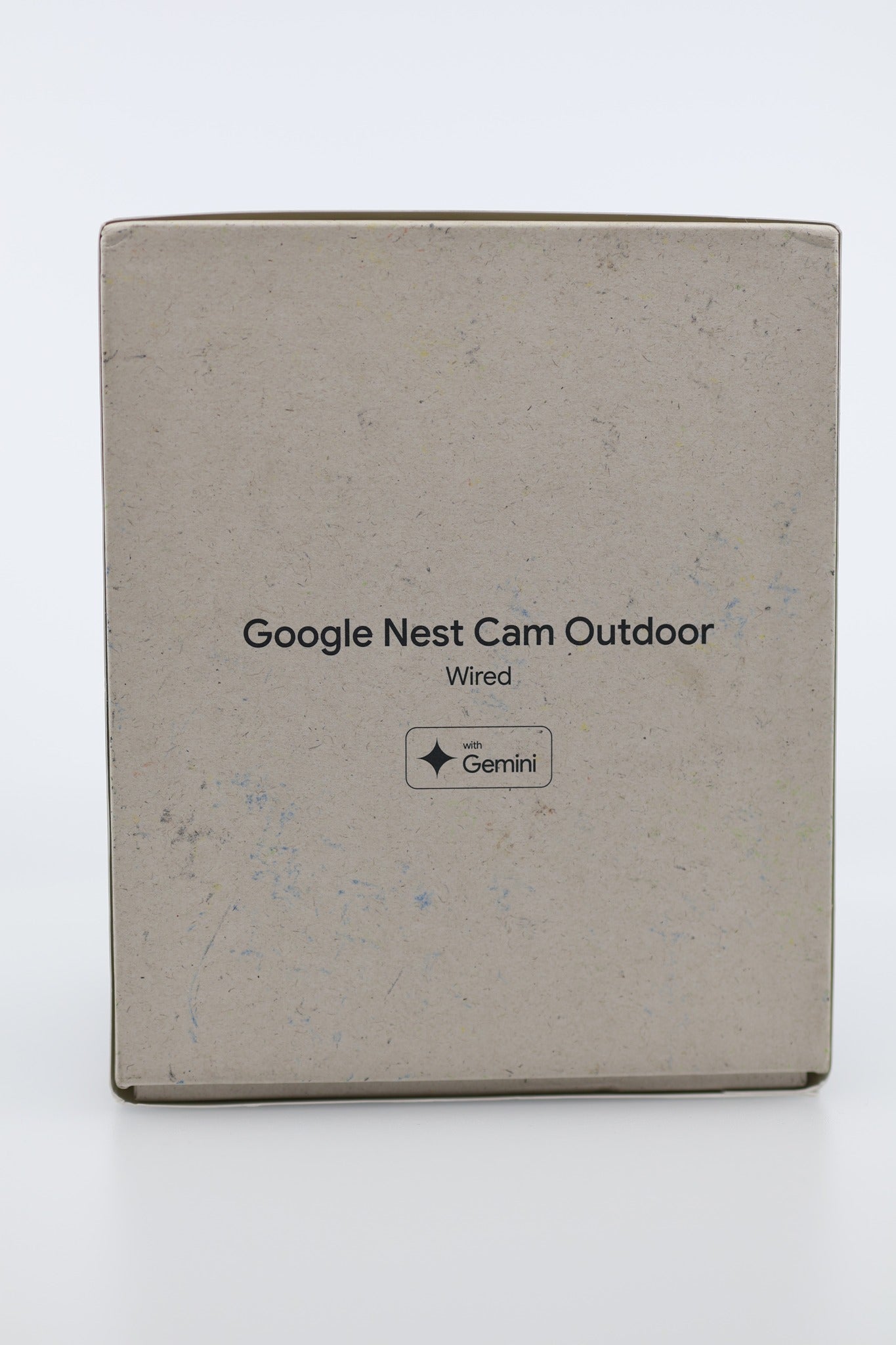Google Nest Cam Outdoor Wired 2K box back panel