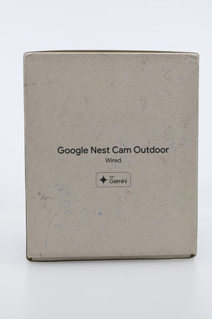 Google Nest Cam Outdoor Wired 2K box back panel