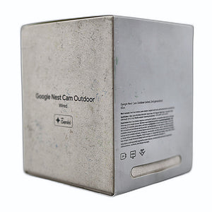 Google Nest Cam Outdoor Wired 2K box side specs