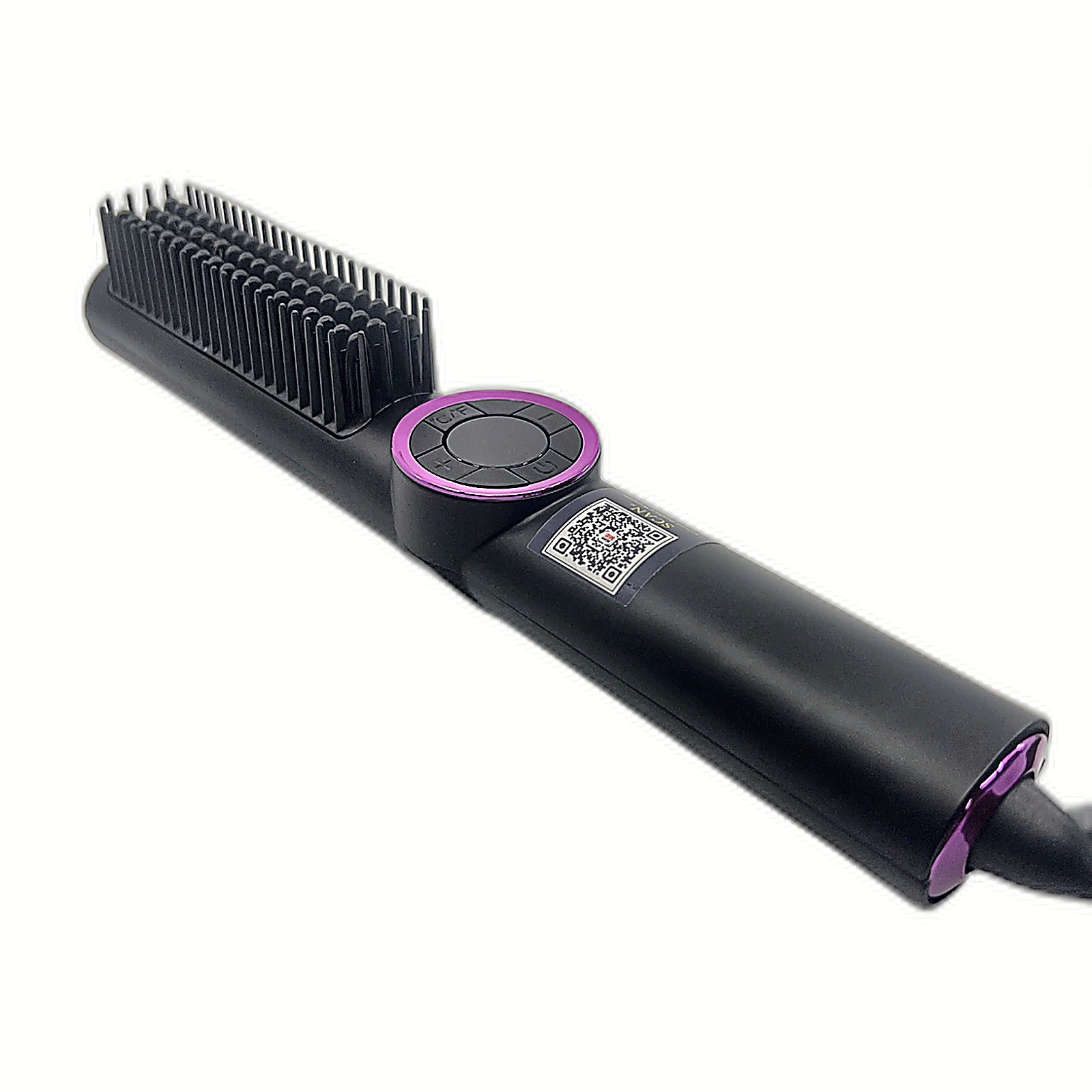 JolinKoin Hair Straightener Brush side profile with cord