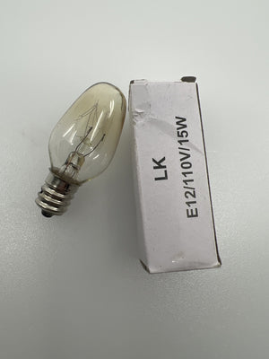E12 110V 15W replacement bulb included