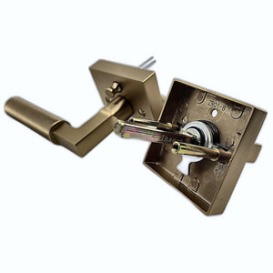 Asidrama Champagne Bronze Door Lever back plate and spindle detail