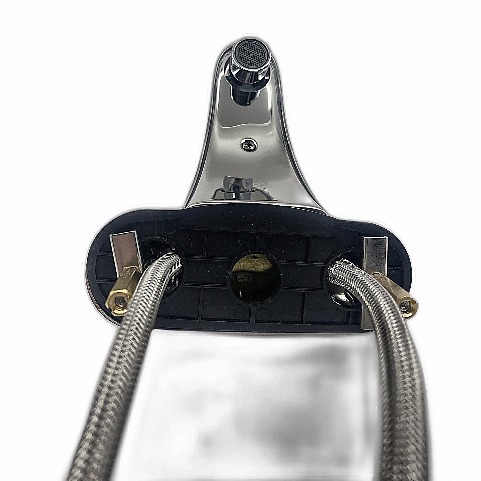 Zurn Z7440-XL faucet front view showing aerator and supply inlets