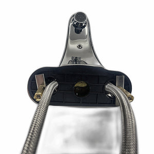 Zurn Z7440-XL faucet front view showing aerator and supply inlets