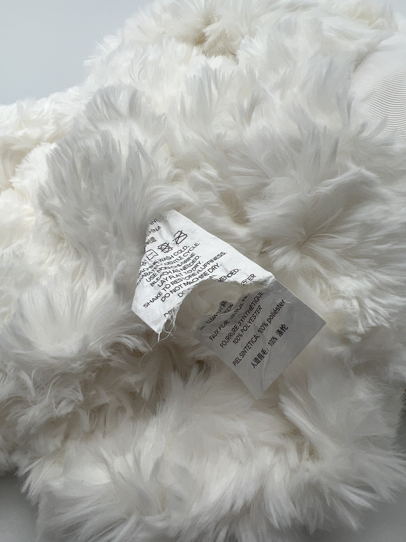 UGG Adalee Faux Fur Throw Blanket — Cozy 50x70 Natural White